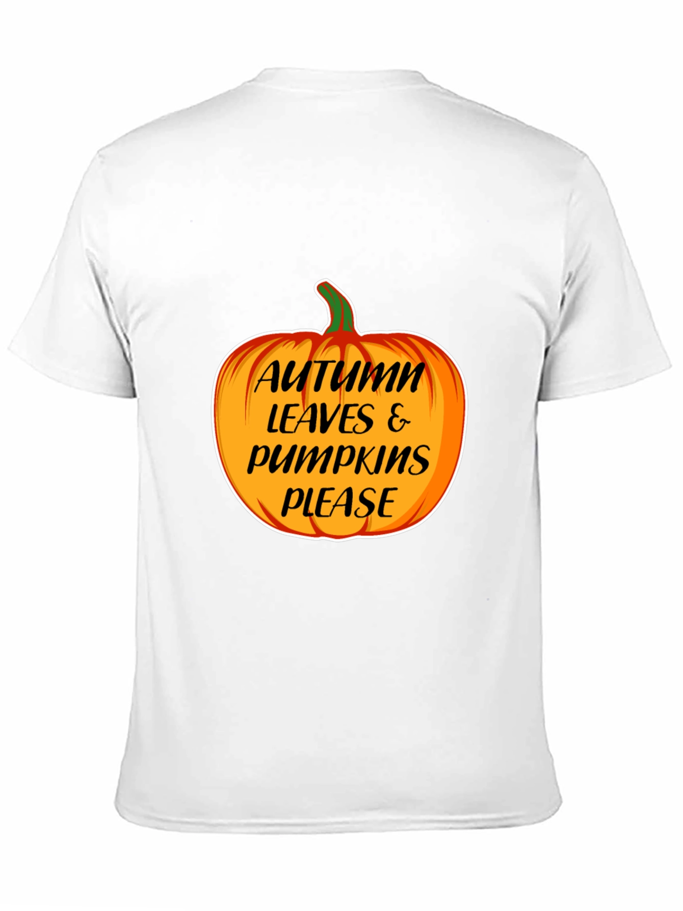 Autumn Leaves & Pumpkins Please T-Shirt