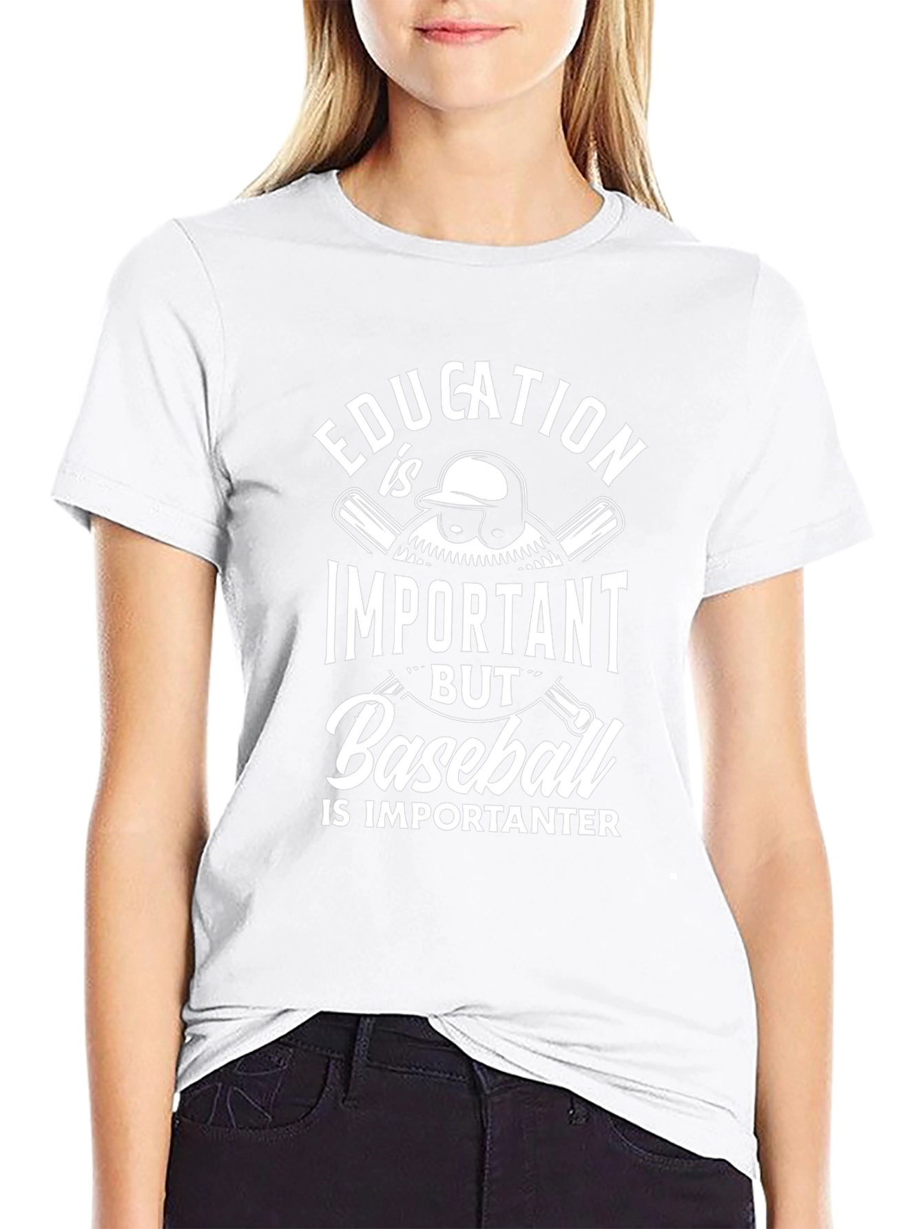 Education vs Baseball T-Shirt