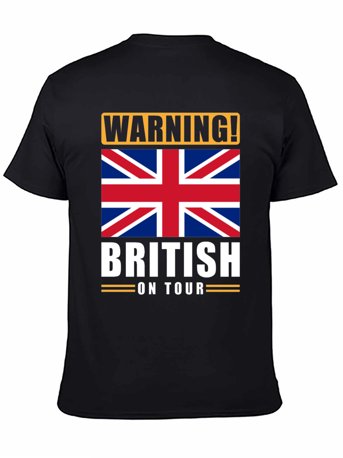 Warning! British On Tour Graphic T-Shirt