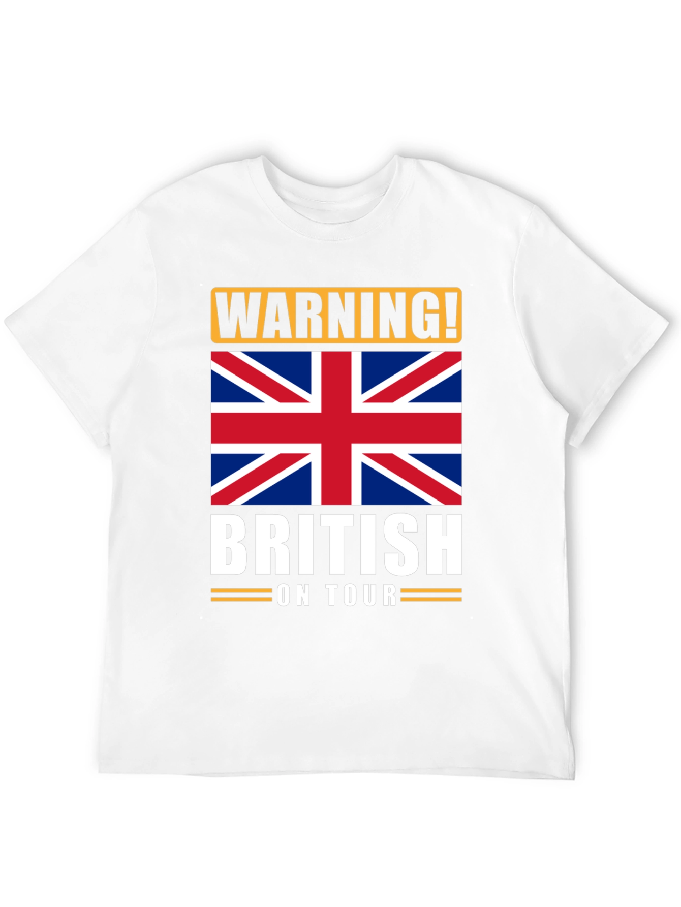 Warning! British On Tour Graphic T-Shirt