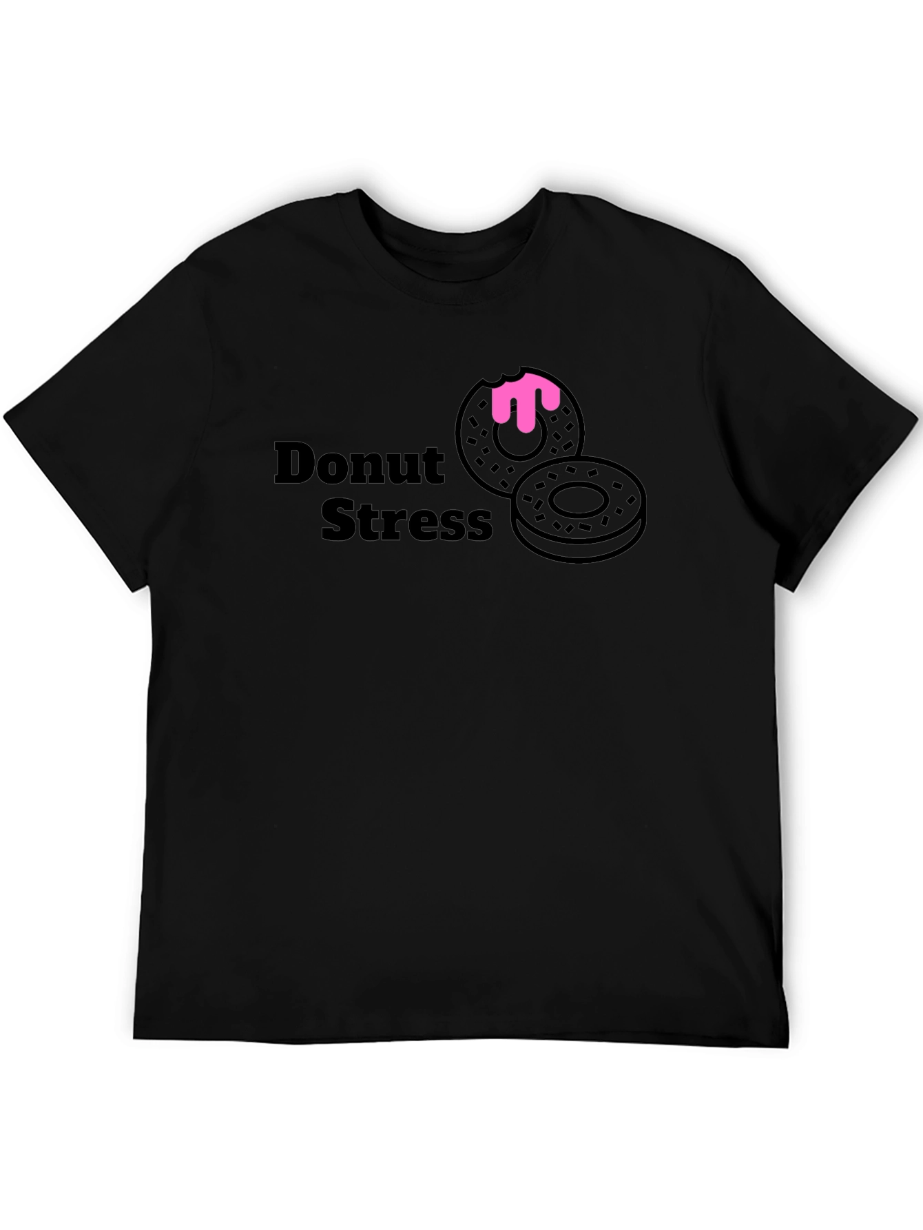 Donut Stress T-Shirt - Casual Graphic Tee