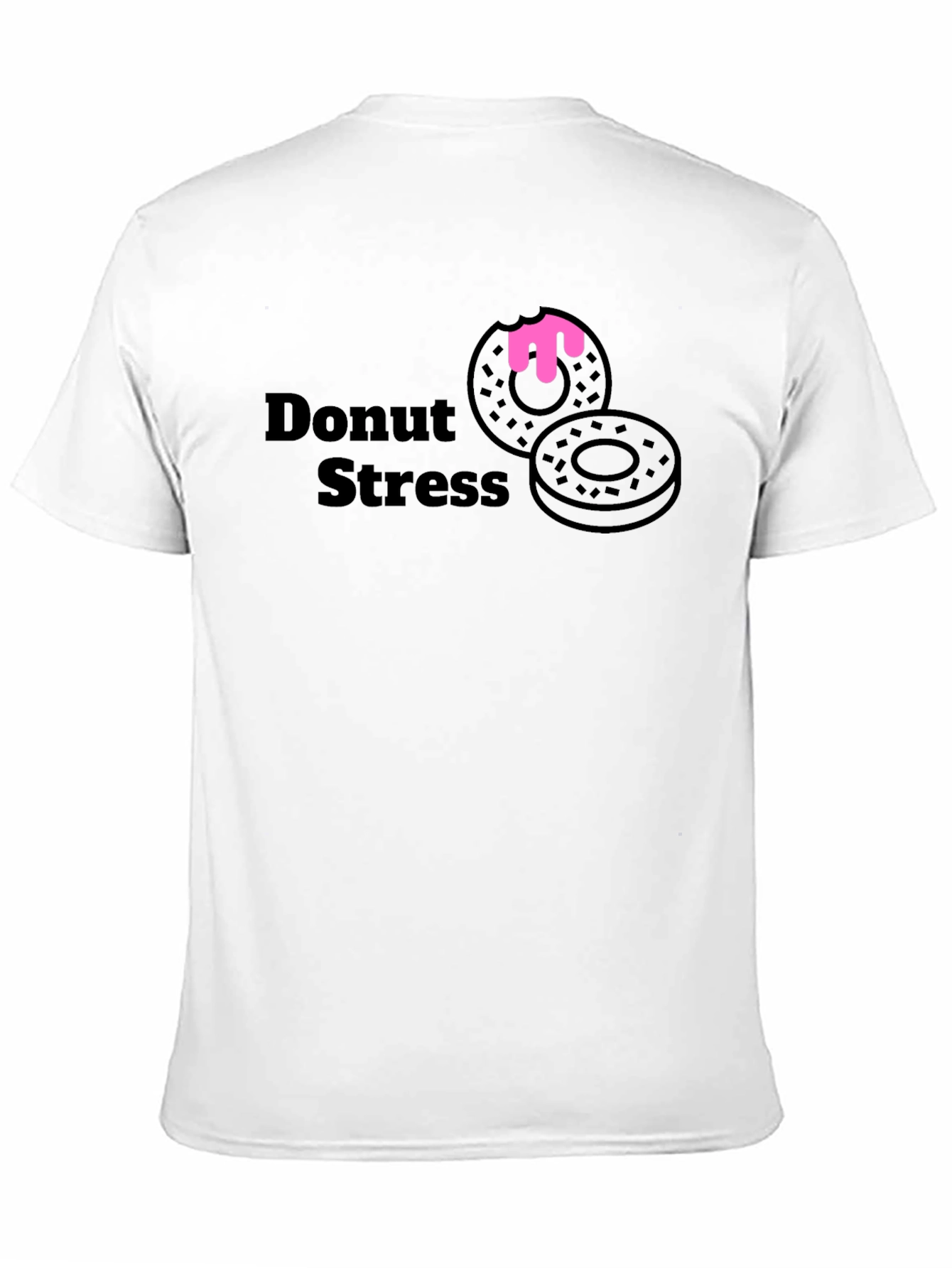 Donut Stress T-Shirt - Casual Graphic Tee