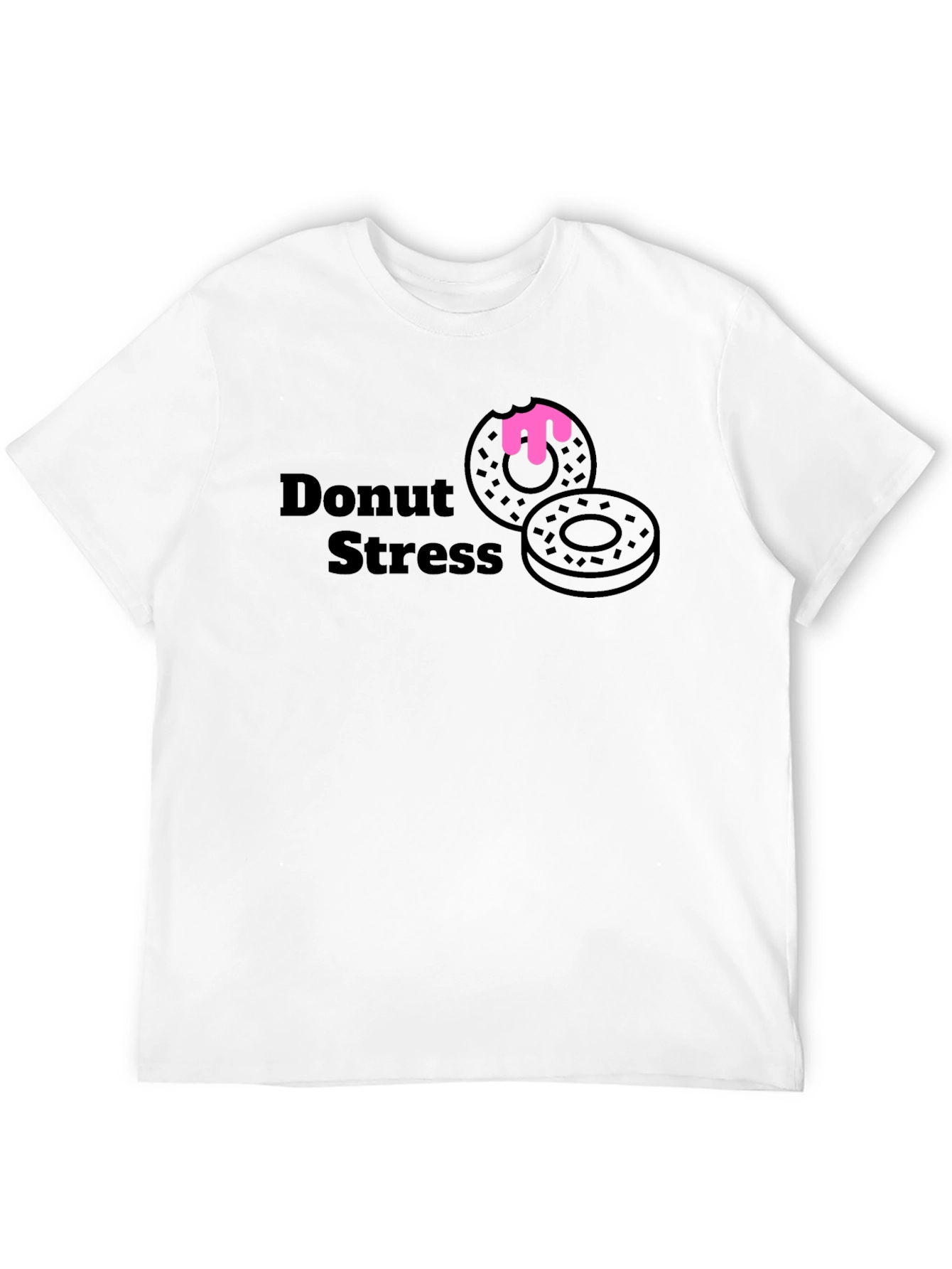 Donut Stress T-Shirt - Casual Graphic Tee