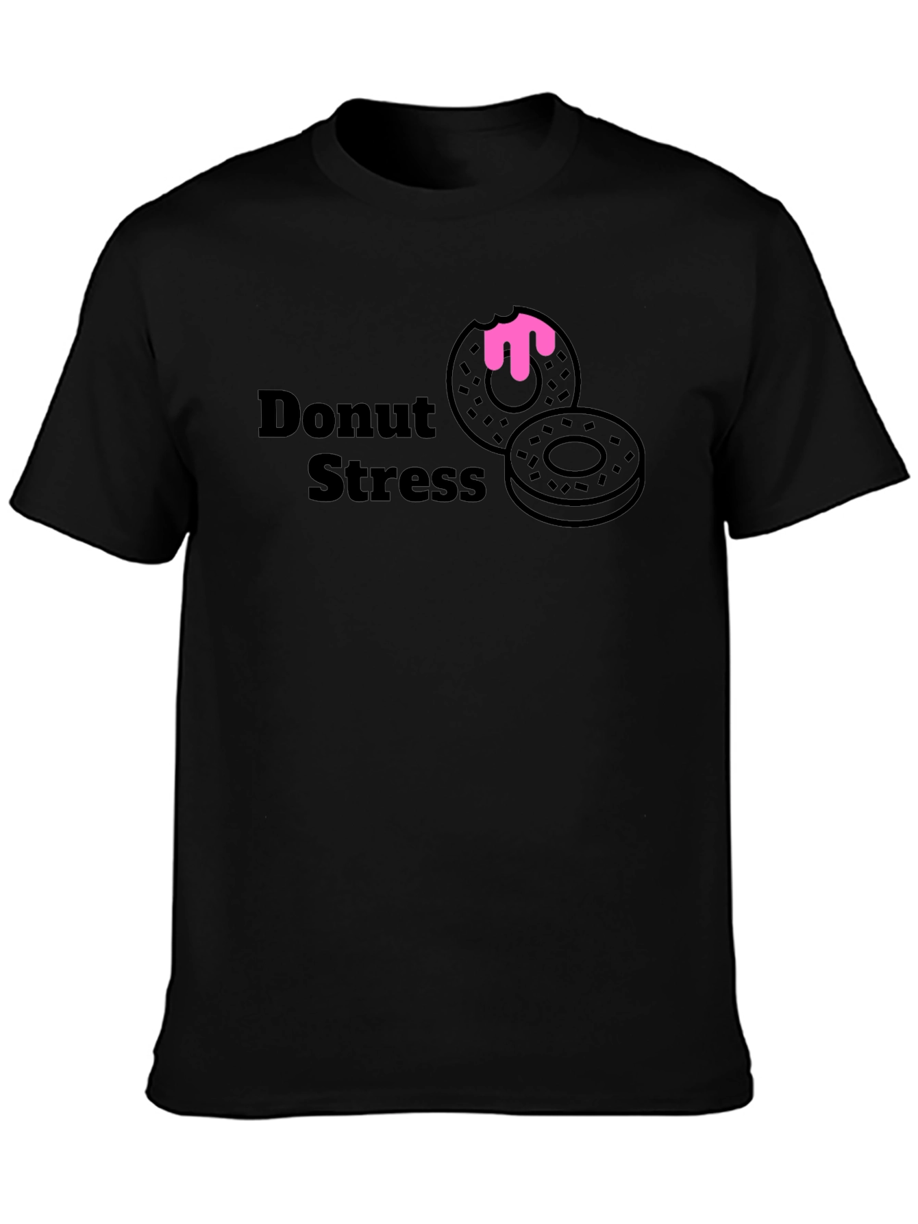Donut Stress T-Shirt - Casual Graphic Tee