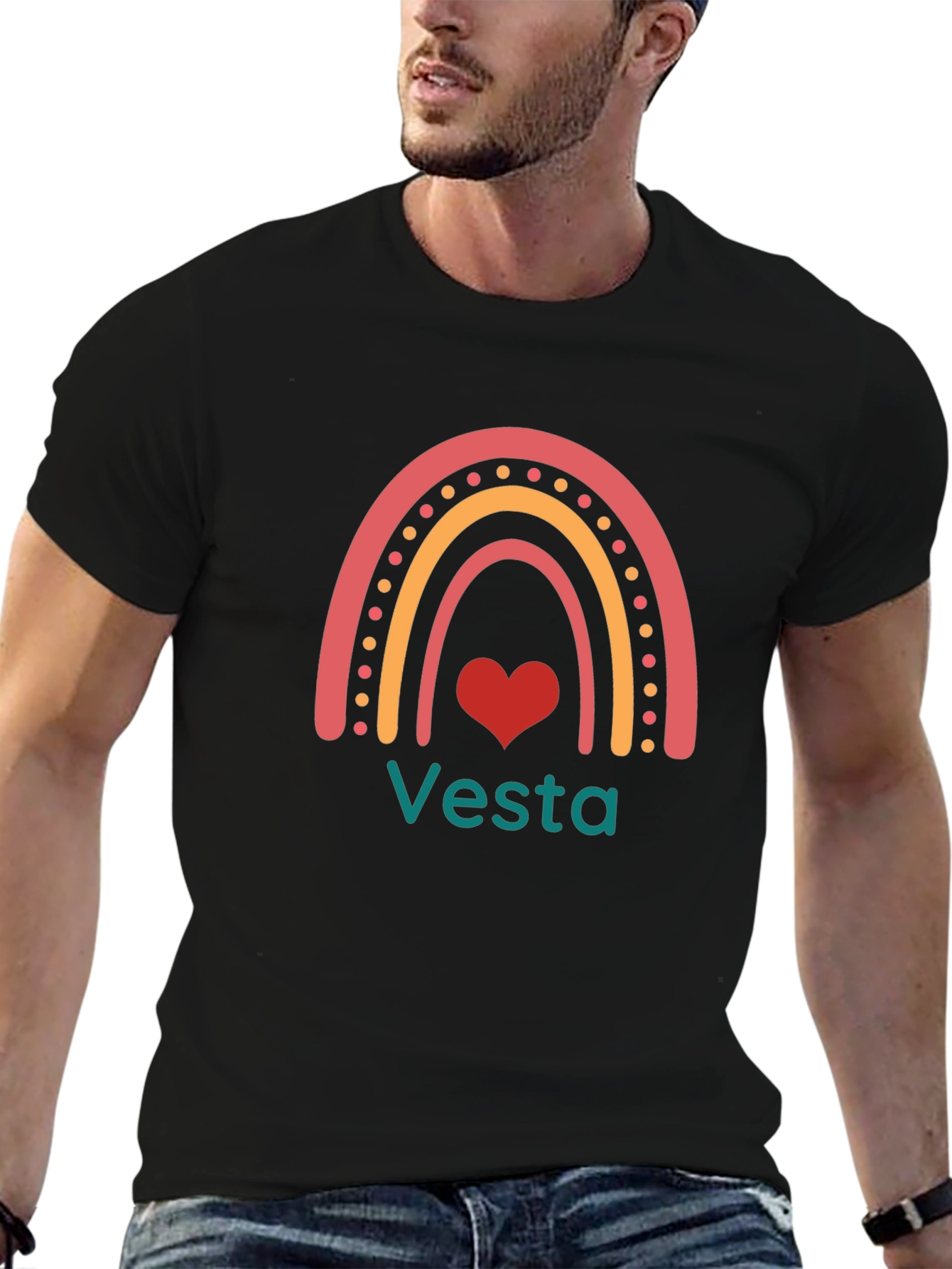 Vesta Rainbow Heart Graphic Tee