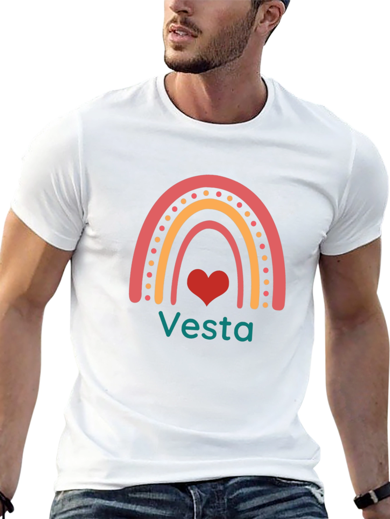 Vesta Rainbow Heart Graphic Tee