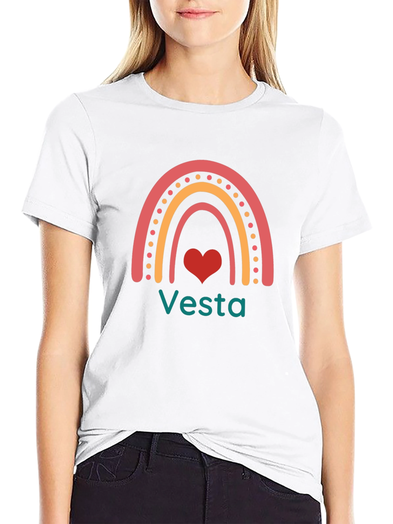Vesta Rainbow Heart Graphic Tee