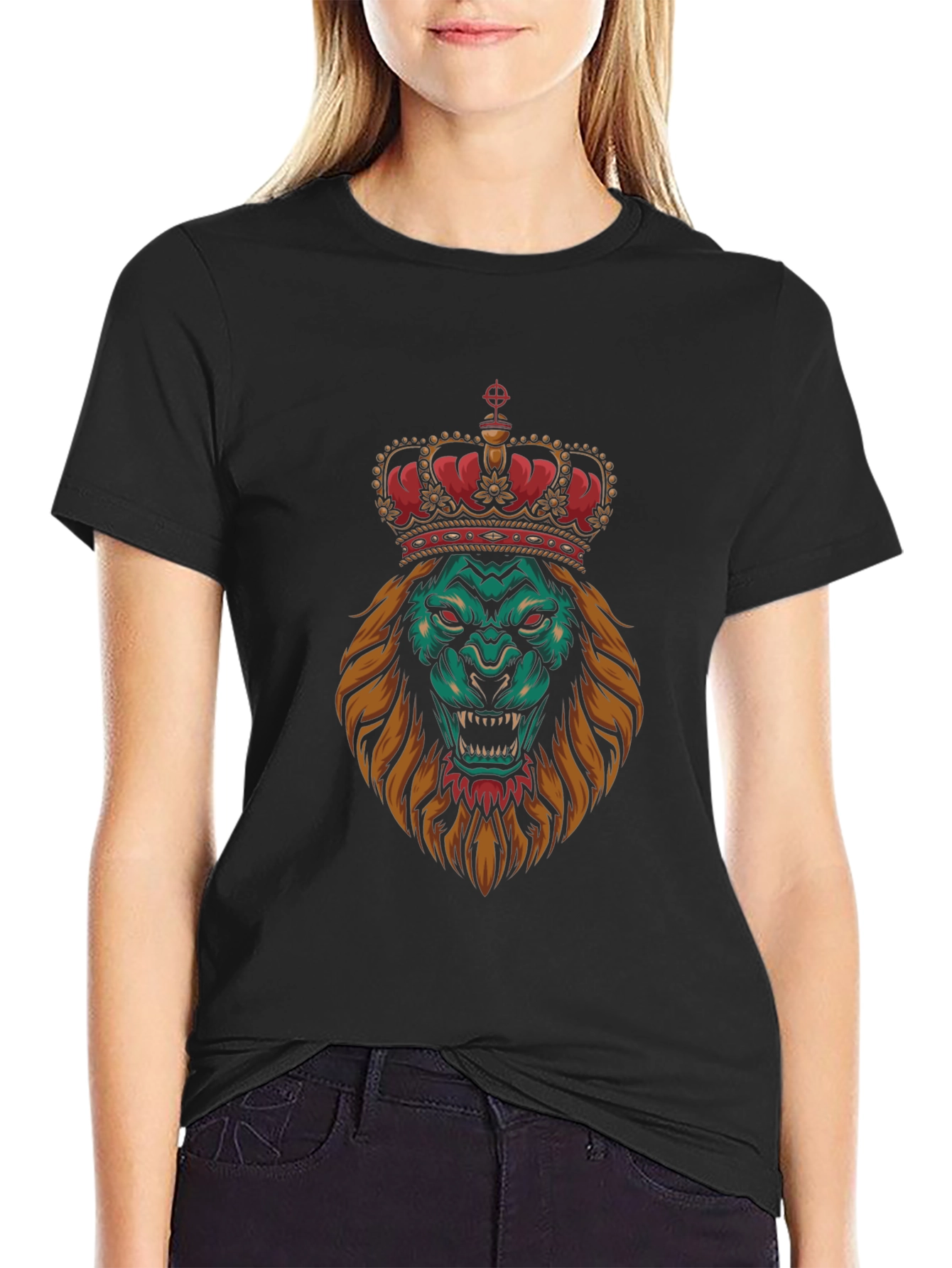 Lion King Graphic Tee - Premium Black T-Shirt
