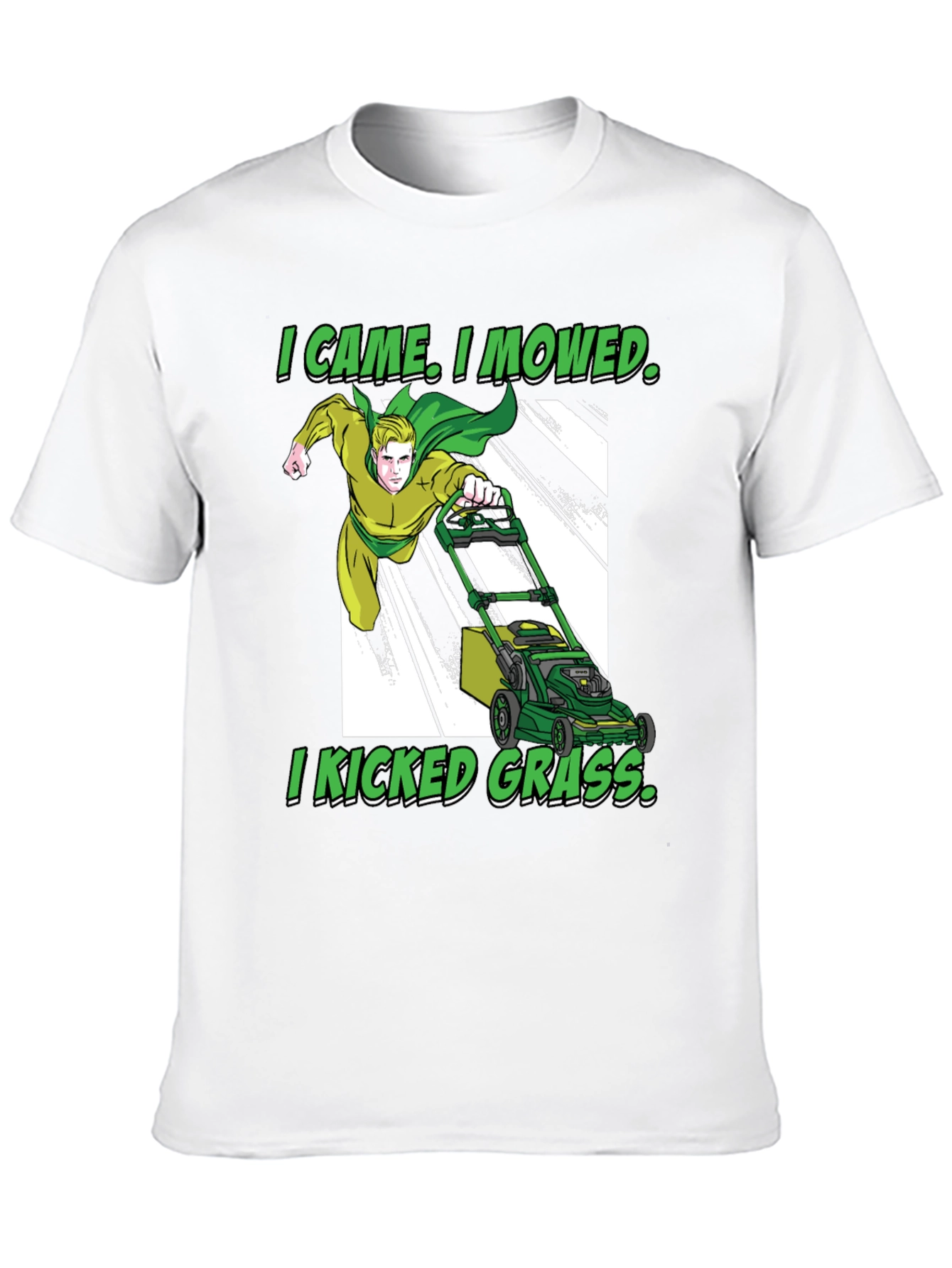 I Came I Mowed T-Shirt Lawn Care Humor