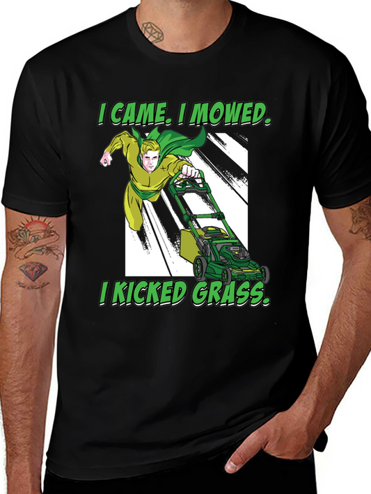 I Came I Mowed T-Shirt Lawn Care Humor