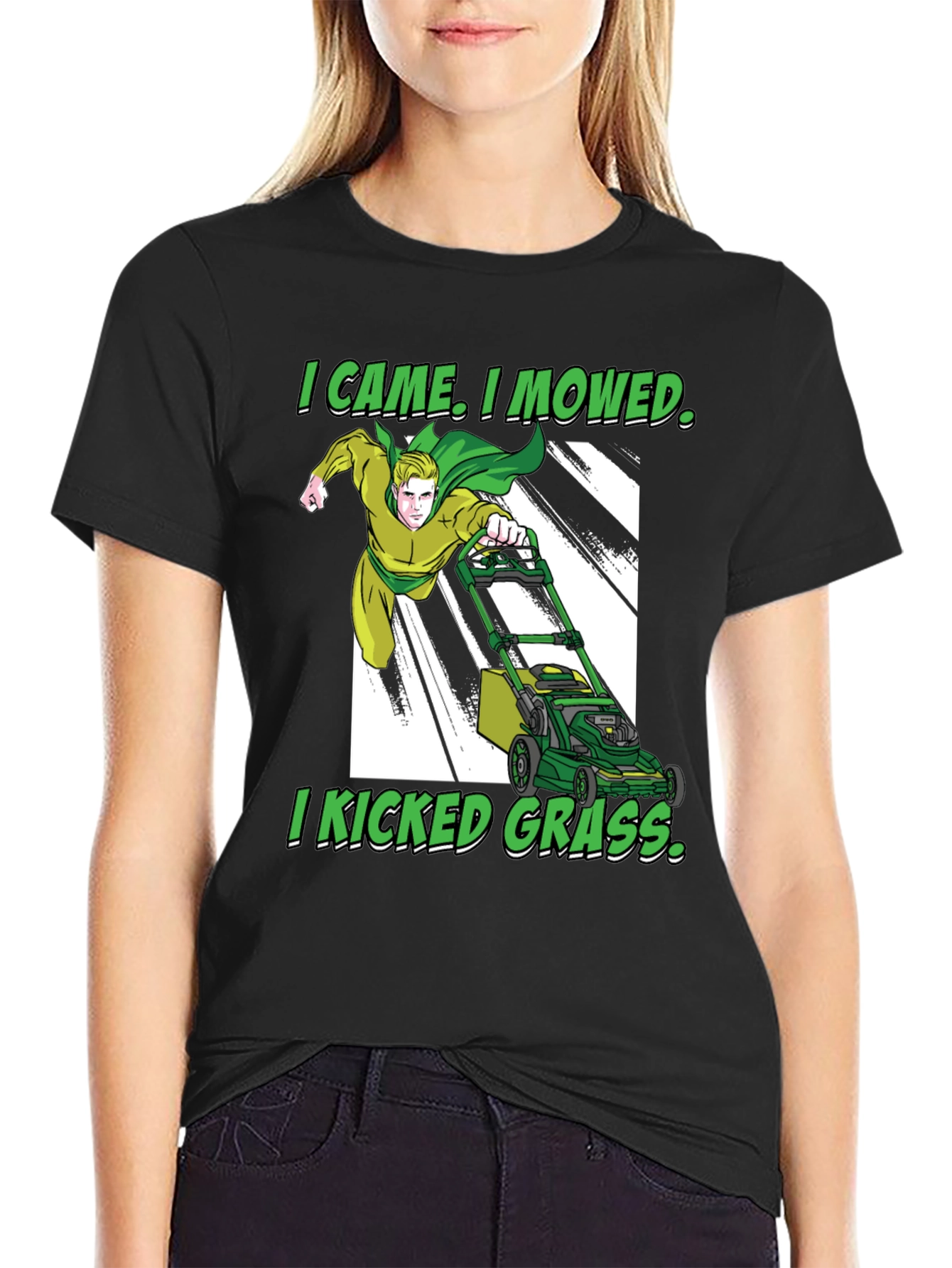 I Came I Mowed T-Shirt Lawn Care Humor
