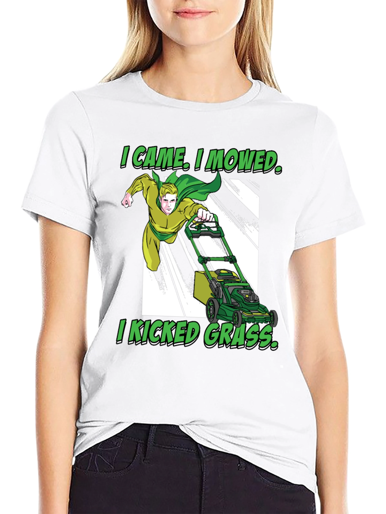 I Came I Mowed T-Shirt Lawn Care Humor
