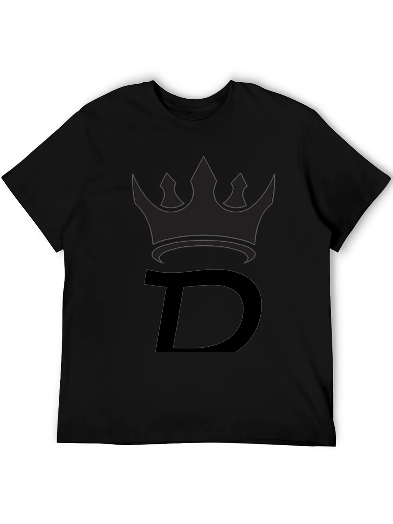 King D Black T-Shirt - Premium Cotton Blend