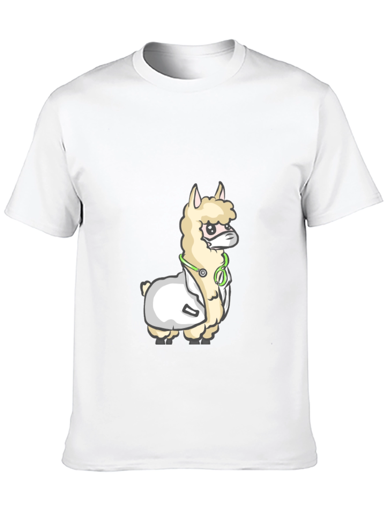 Llama Doctor T-Shirt - Funny Animal Graphic Tee