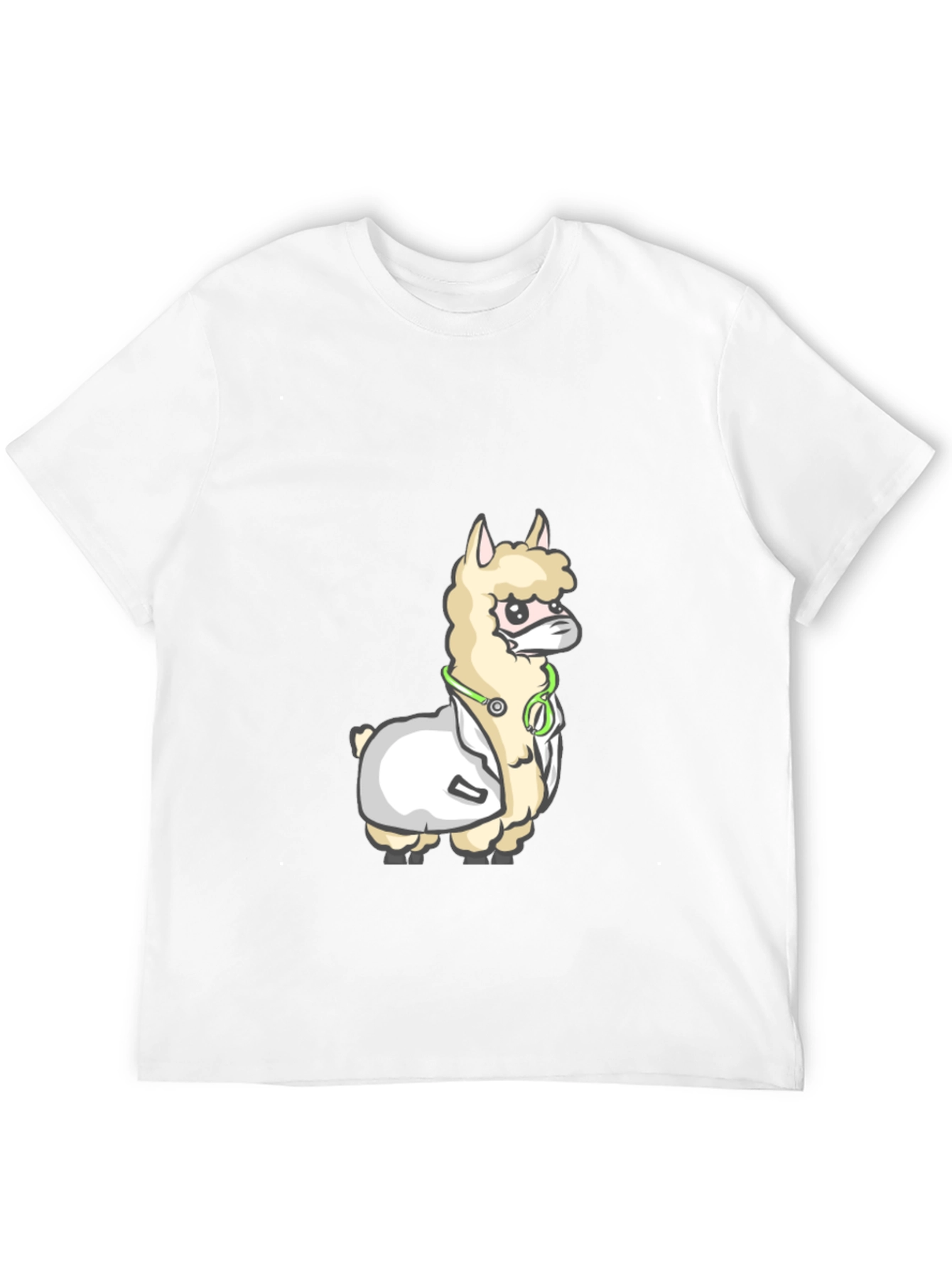 Llama Doctor T-Shirt - Funny Animal Graphic Tee