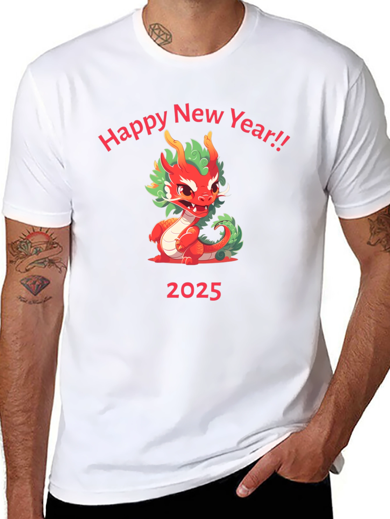 Happy New Year 2025 Dragon T-Shirt