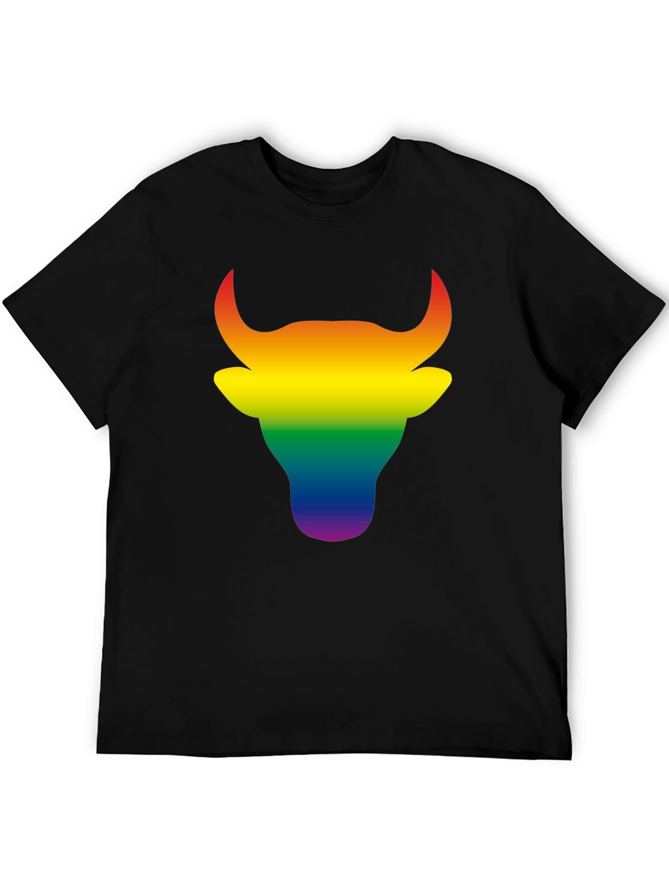 Rainbow Bull Graphic Tee - Bold Pride Style