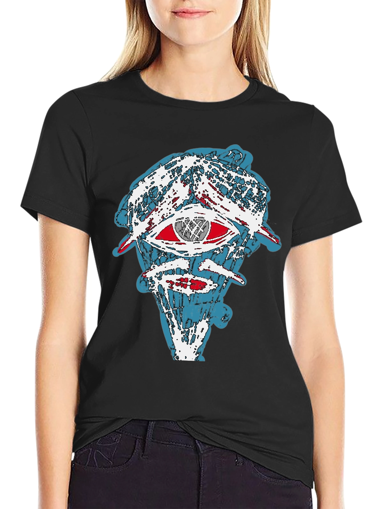 Abstract Graphic Print Tee