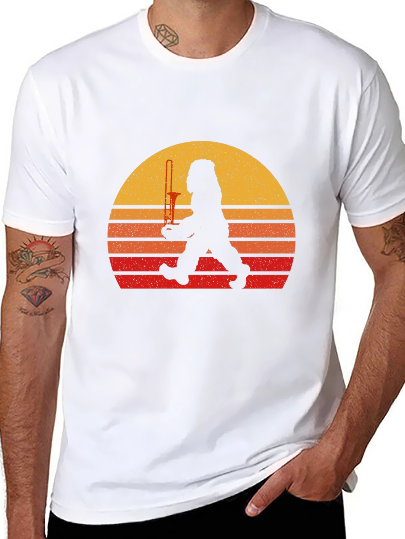 Retro Bigfoot Trombone T-Shirt