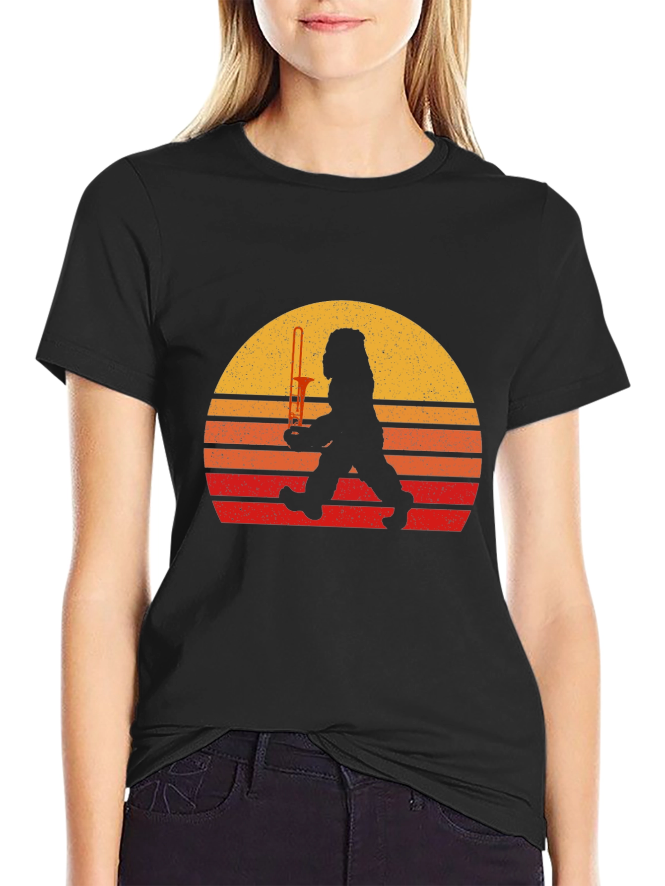 Retro Bigfoot Trombone T-Shirt