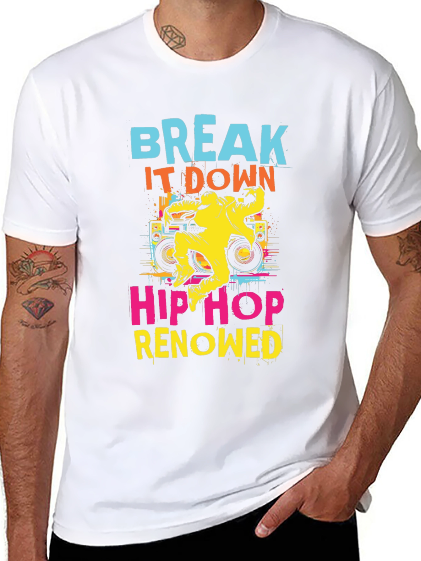 Break It Down Hip Hop Graphic Tee