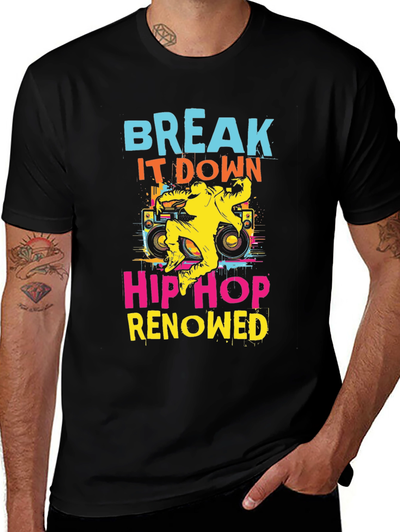 Break It Down Hip Hop Graphic Tee