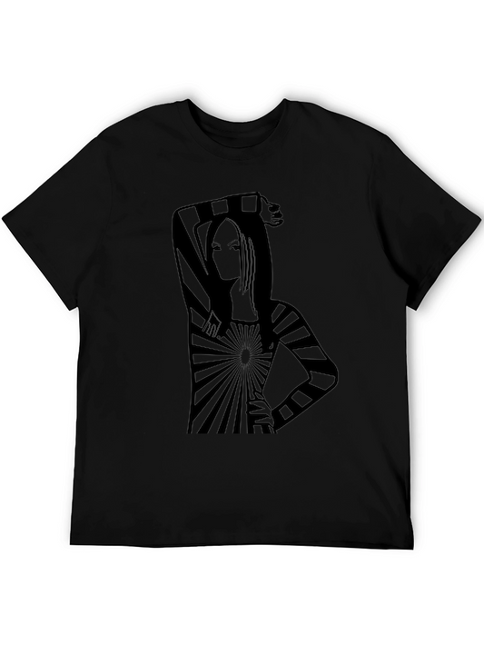 Stripped Design T-Shirt