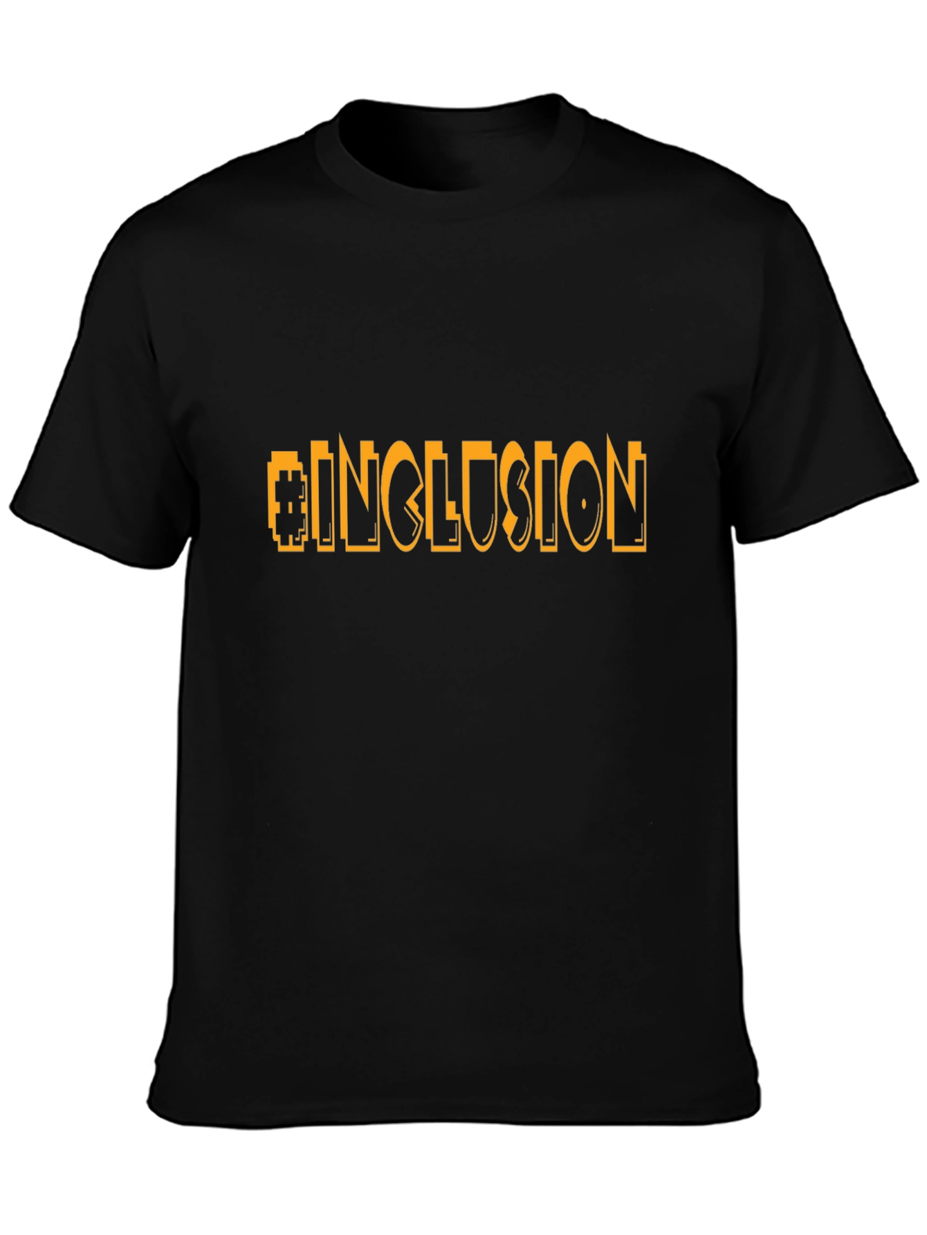 Inclusion Graphic Tee - Black Cotton T-Shirt