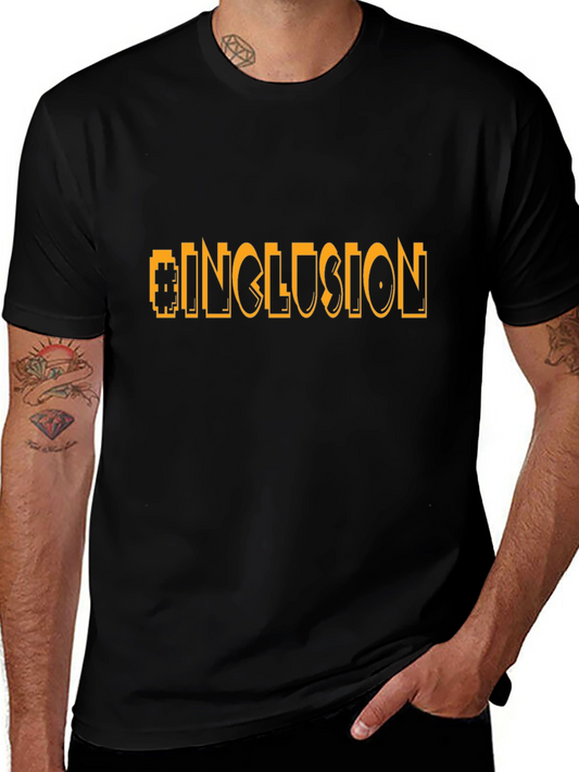 Inclusion Graphic Tee - Black Cotton T-Shirt