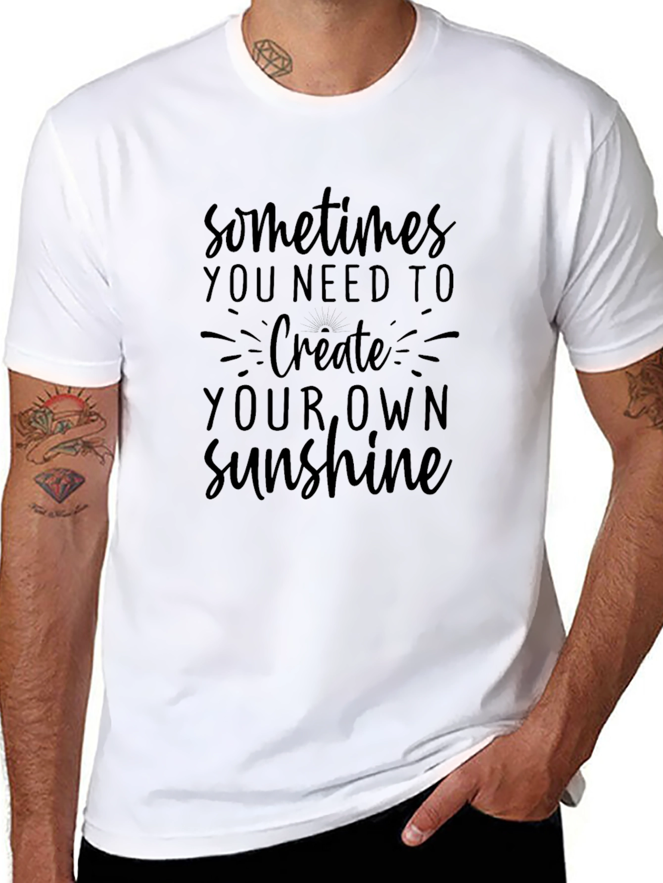 Inspirational Graphic Tee - Create Your Own Sunshine