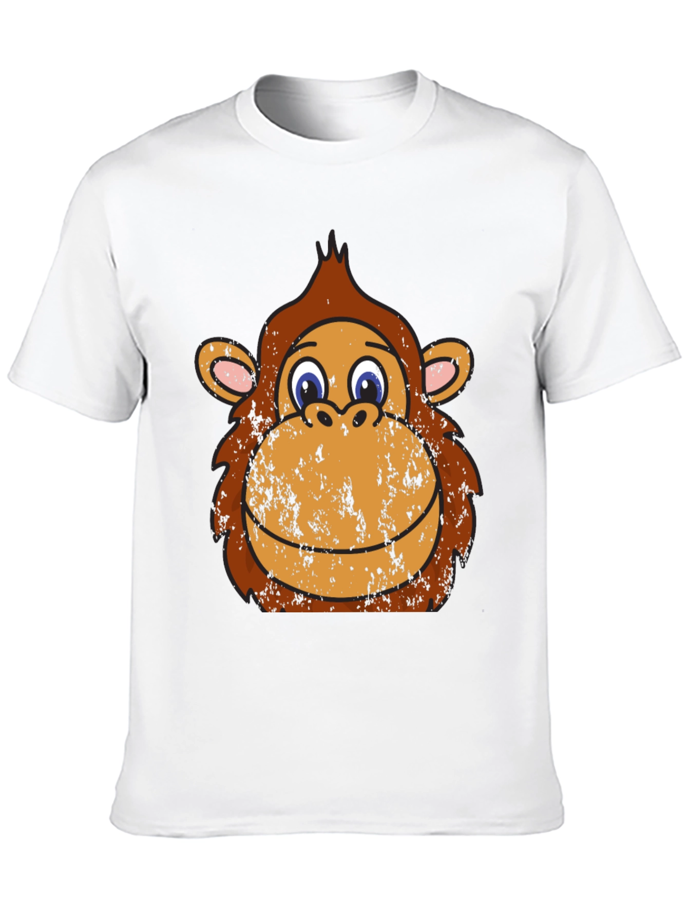 Monkey Face Graphic Tee - Black