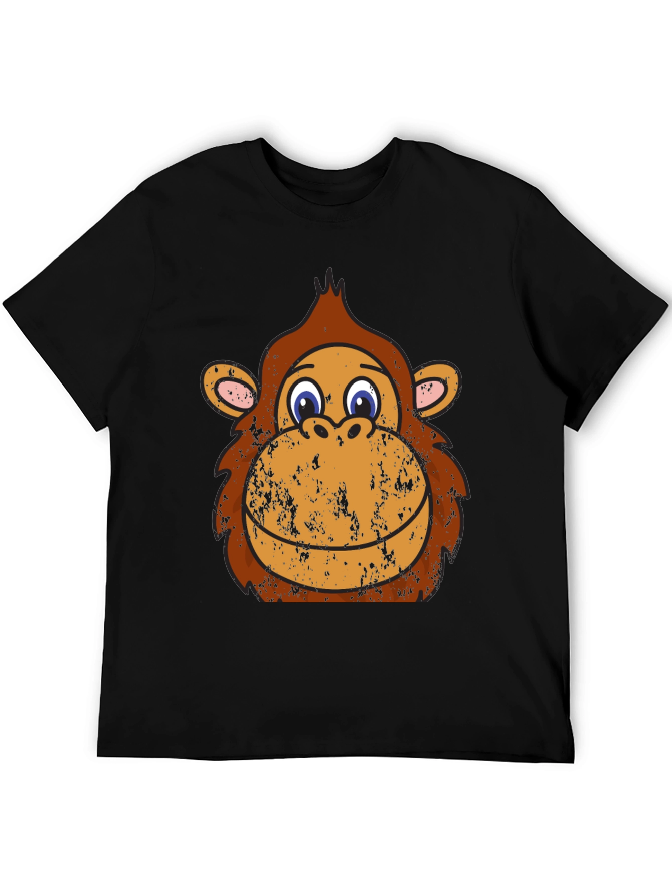 Monkey Face Graphic Tee - Black
