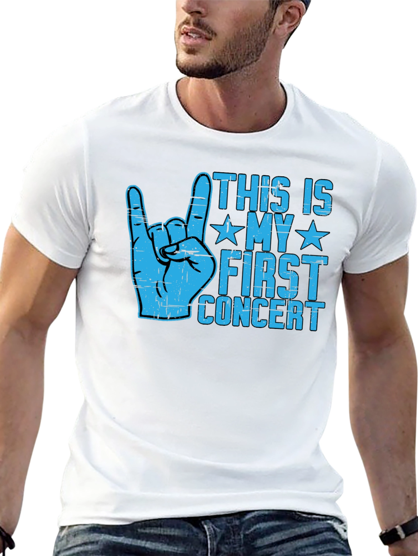 First Concert T-Shirt - Rock On Design