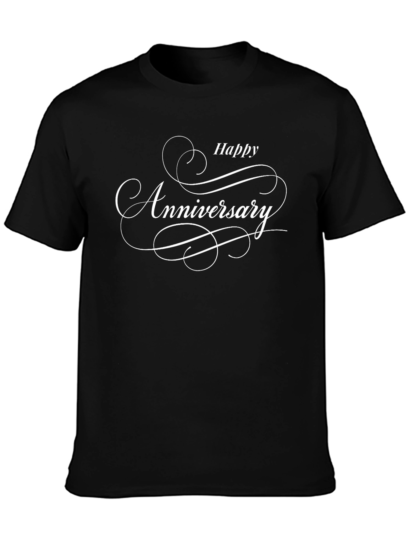 Happy Anniversary Black T-Shirt