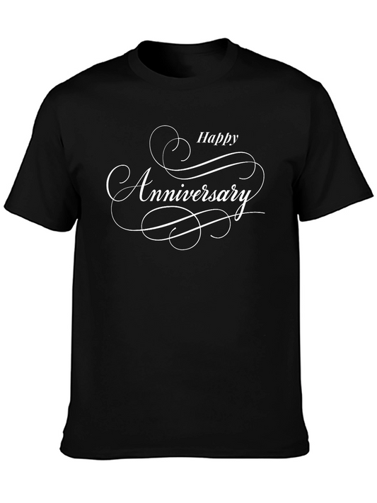 Happy Anniversary Black T-Shirt