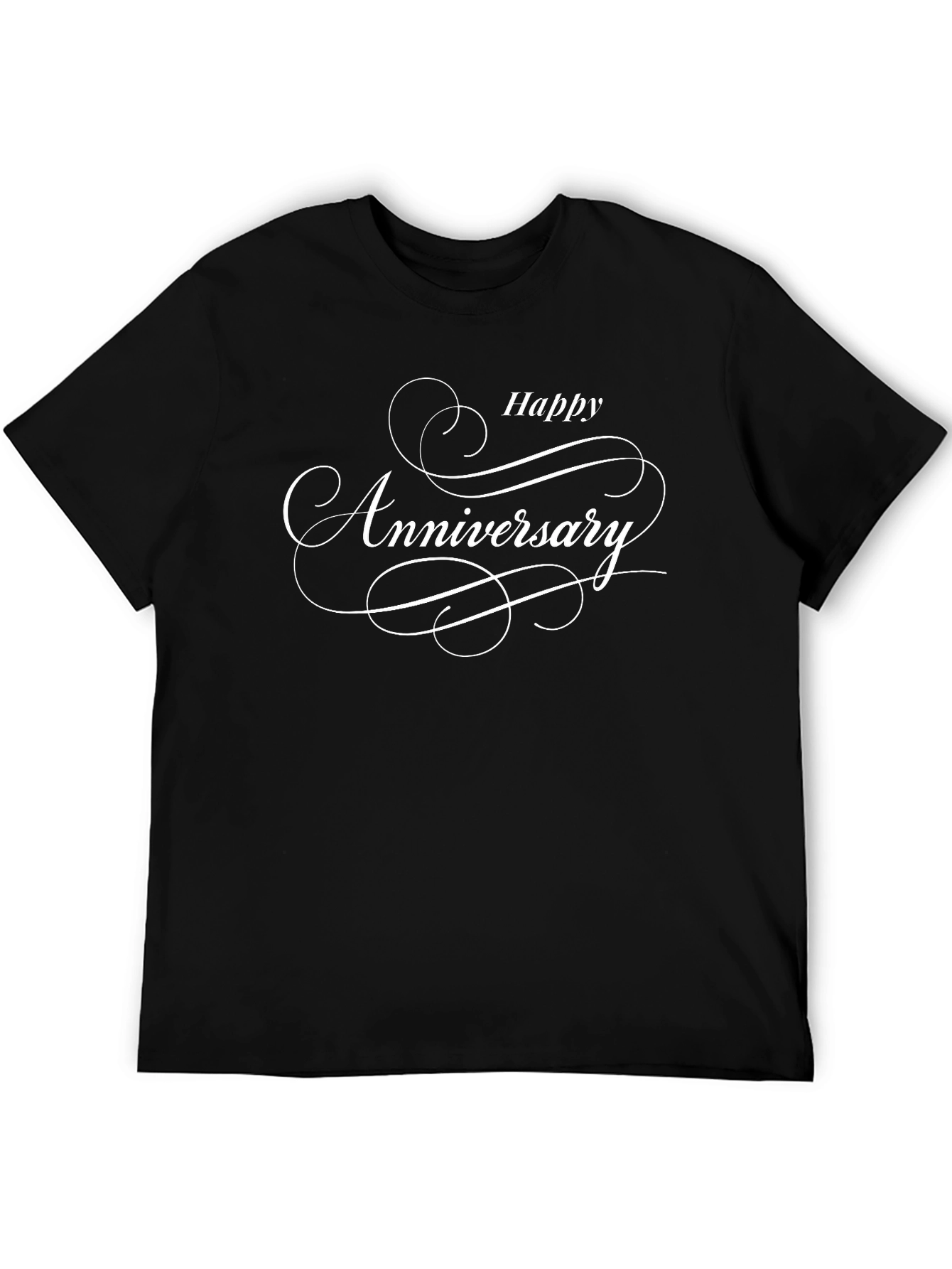 Happy Anniversary Black T-Shirt