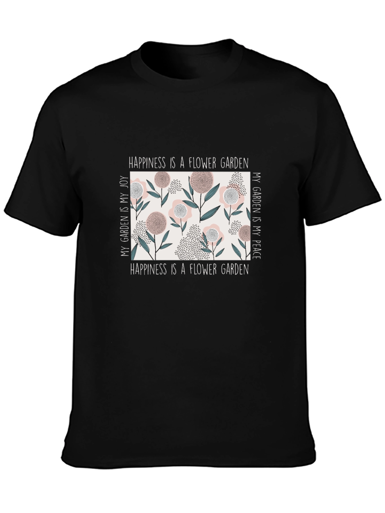 Happiness Flower Garden Graphic Tee