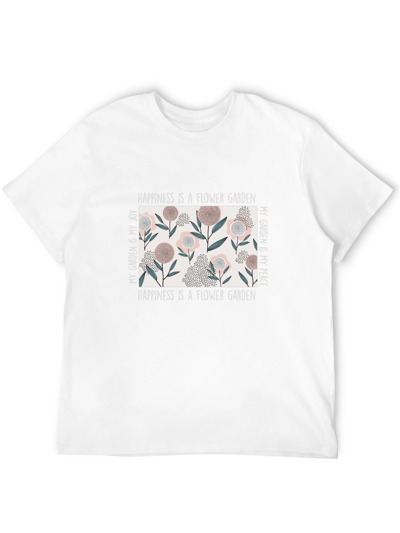 Happiness Flower Garden Graphic Tee
