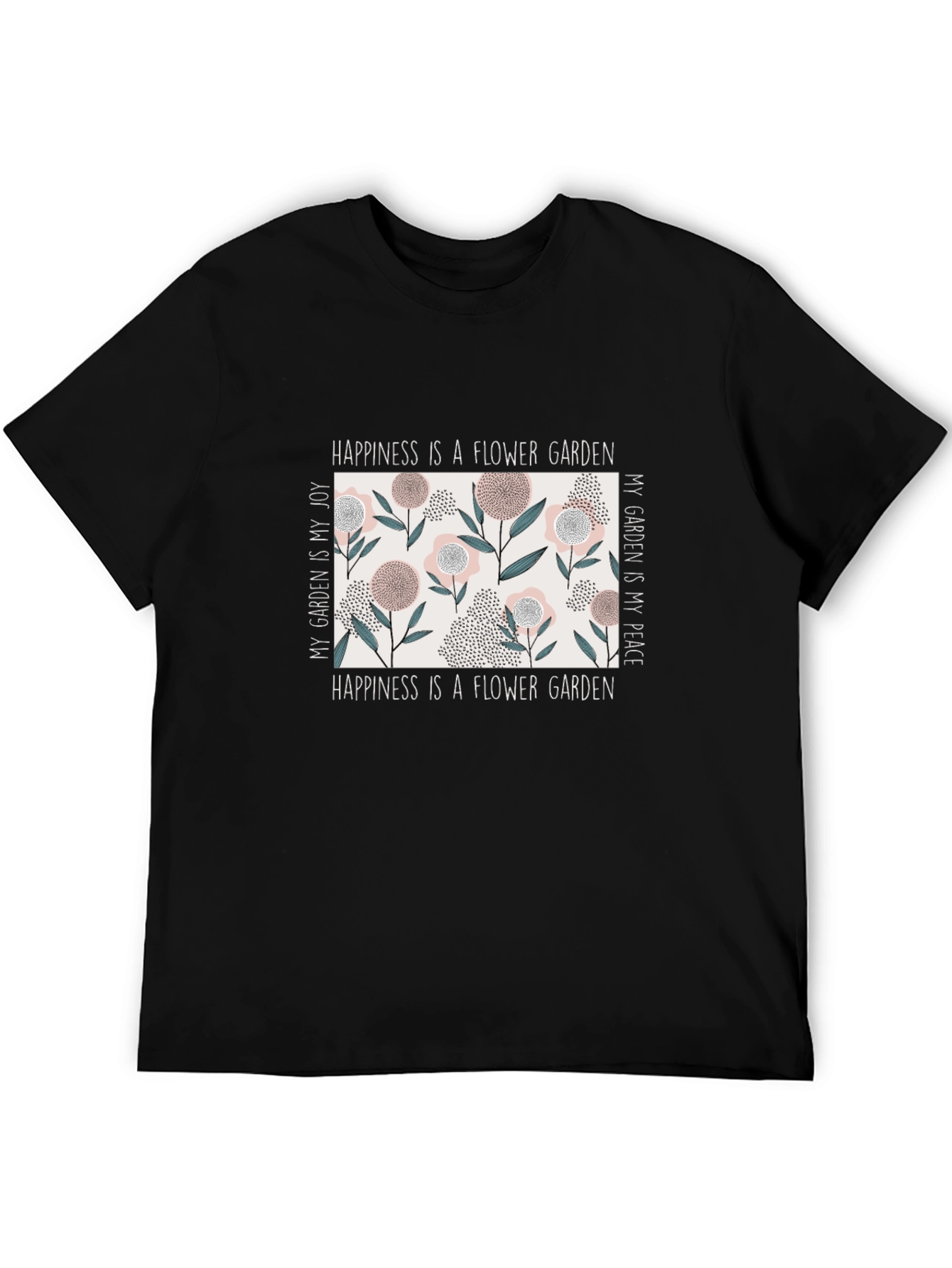 Happiness Flower Garden Graphic Tee