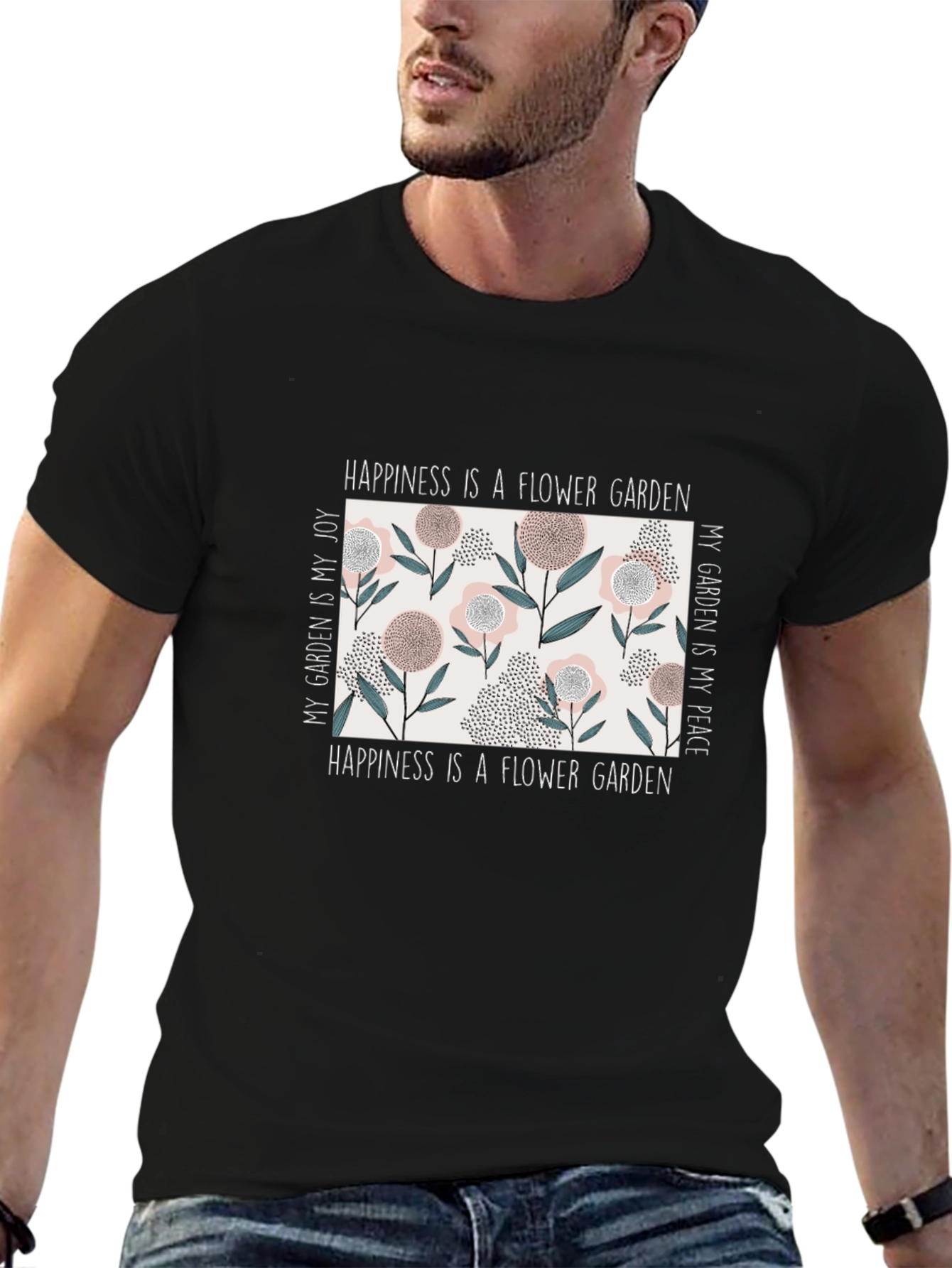 Happiness Flower Garden Graphic Tee