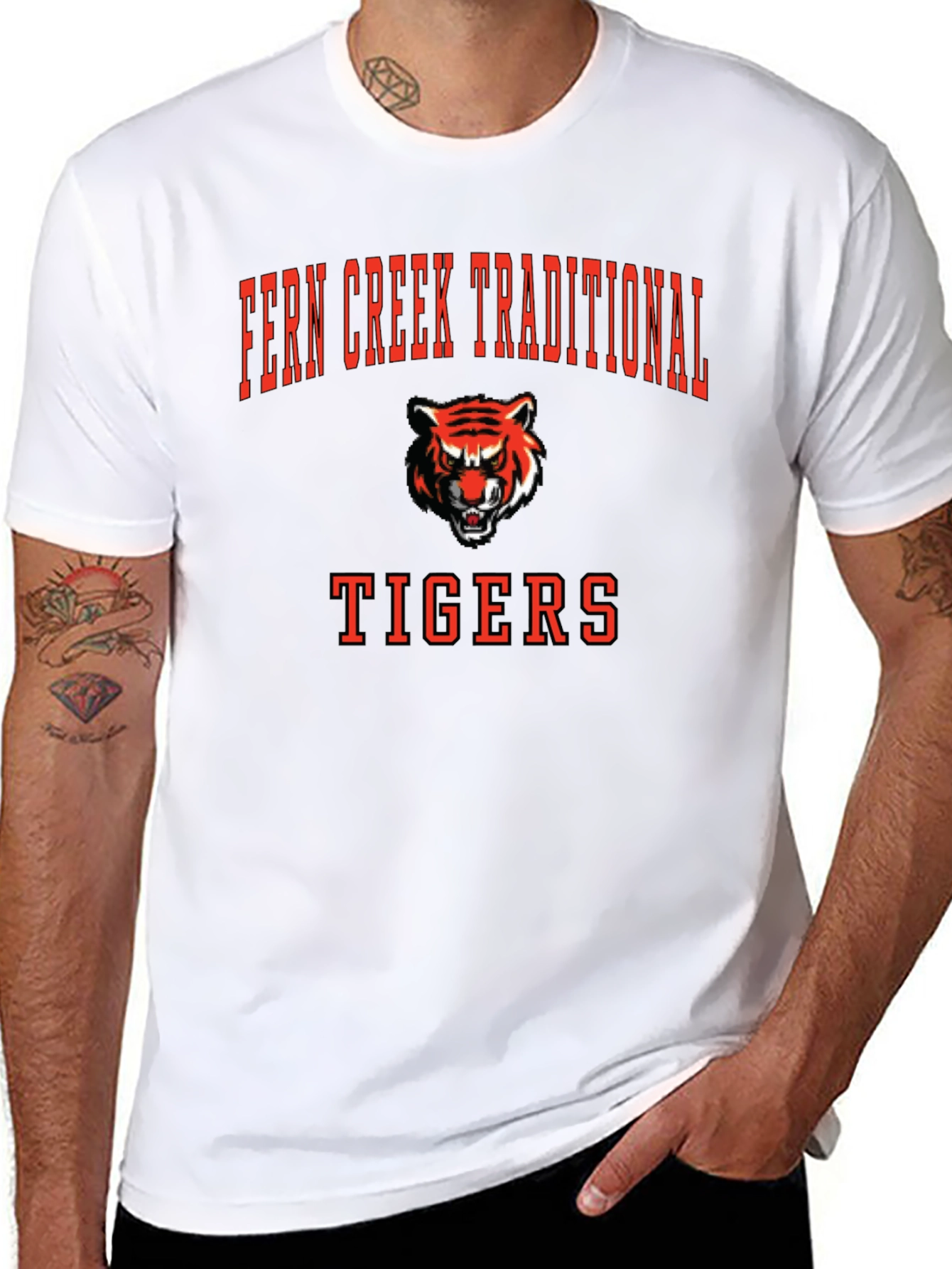 Fern Creek Traditional Tigers Black T-Shirt