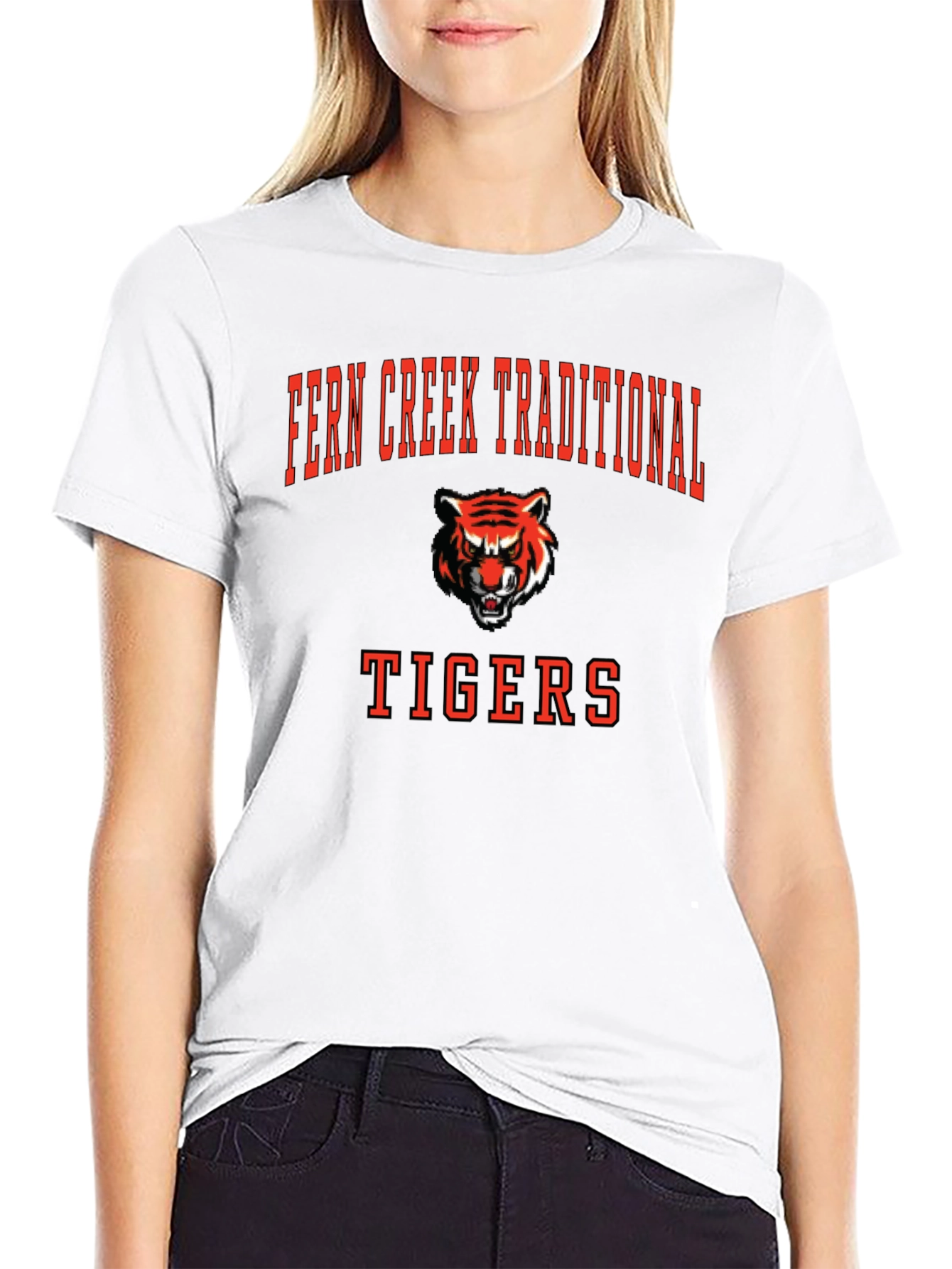Fern Creek Traditional Tigers Black T-Shirt