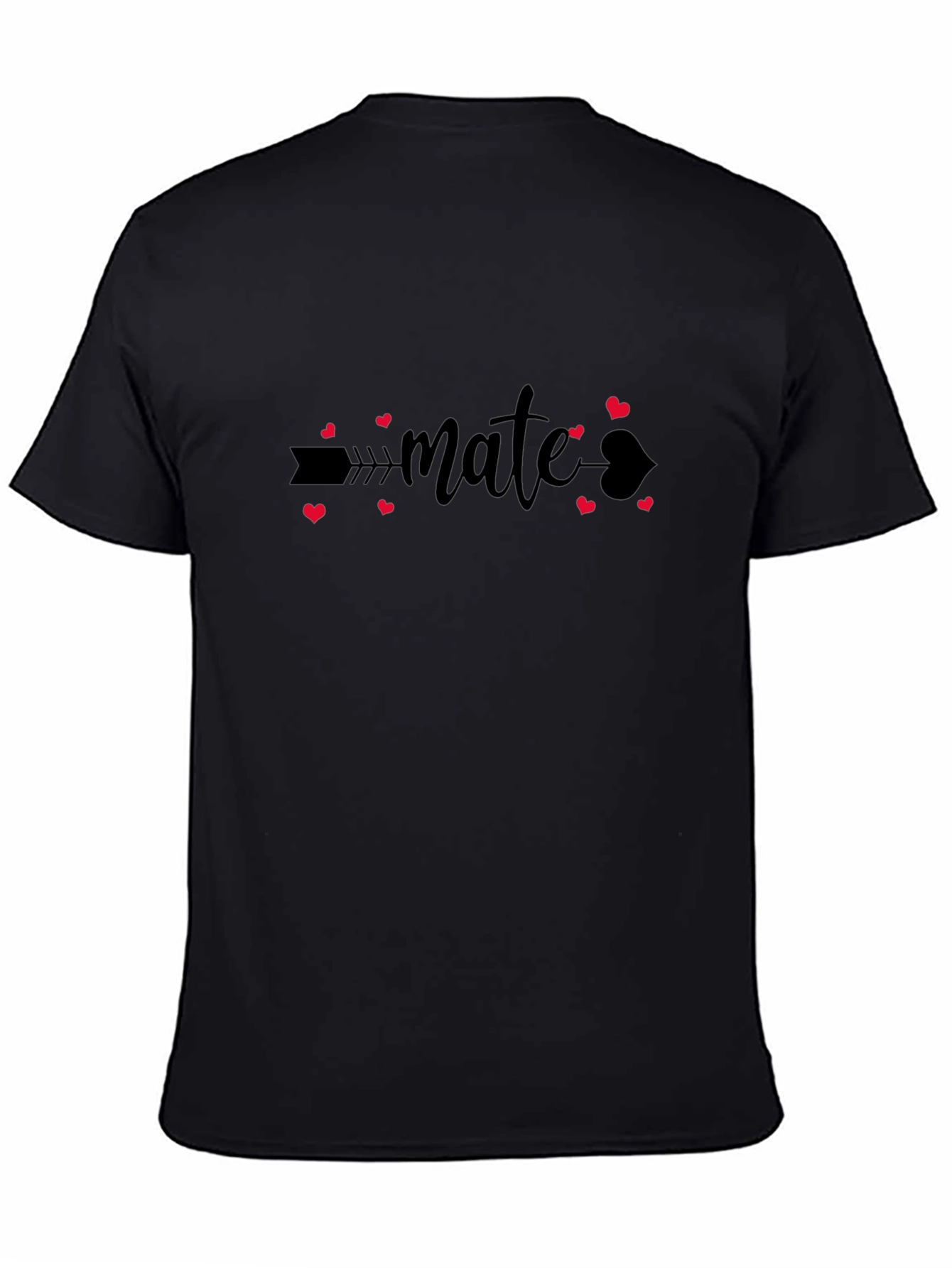 Mate Heart Arrow Black T-Shirt