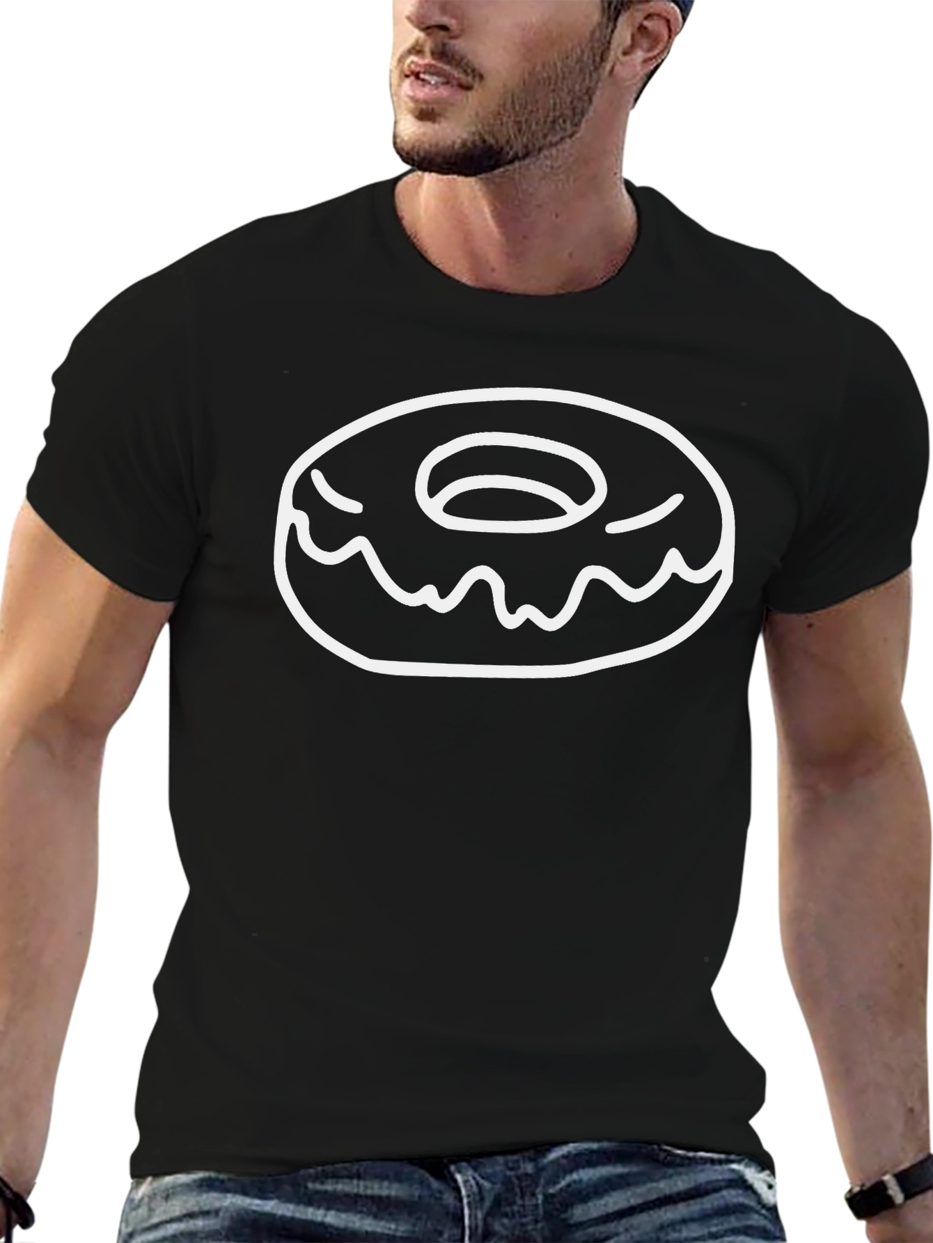 Donut Graphic T-Shirt - Fun Casual Wear