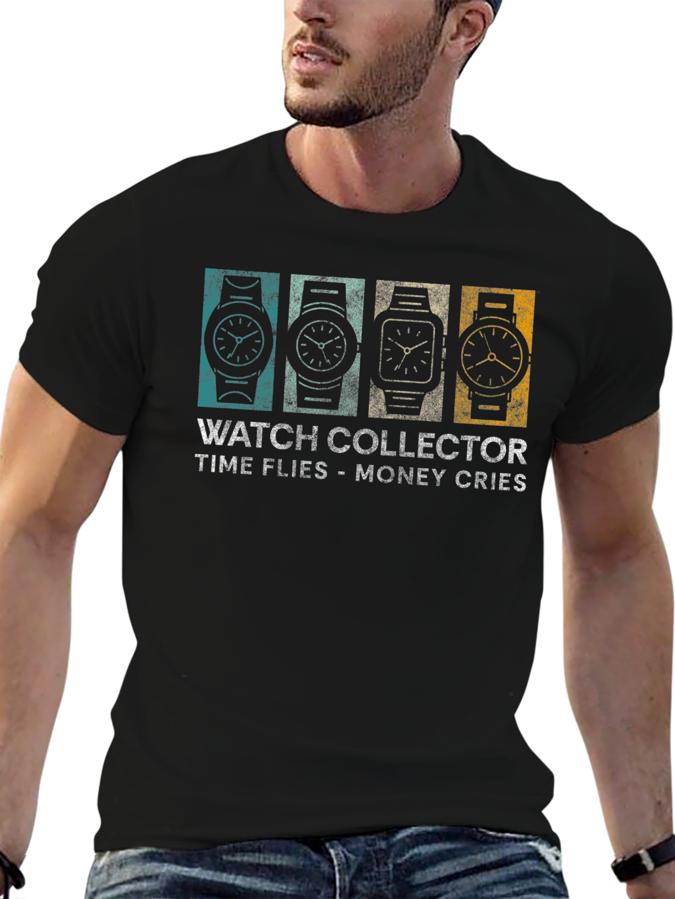 Watch Collector T-Shirt - Time Flies Money Cries