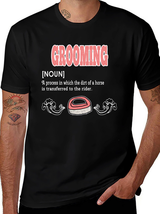 Grooming Horse Dirt Transfer T-Shirt