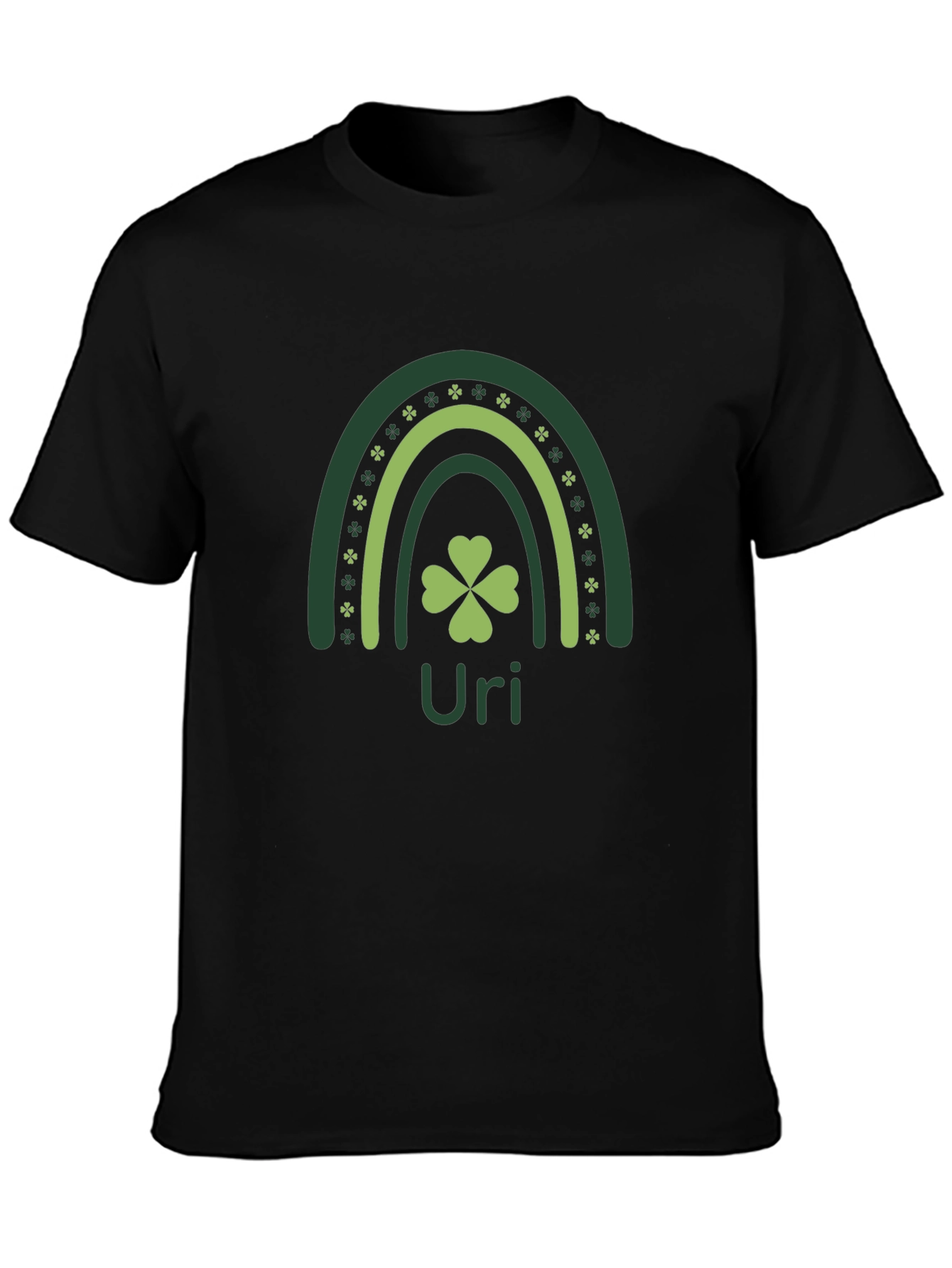 St. Patricks Day Rainbow Clover Personalized T-Shirt