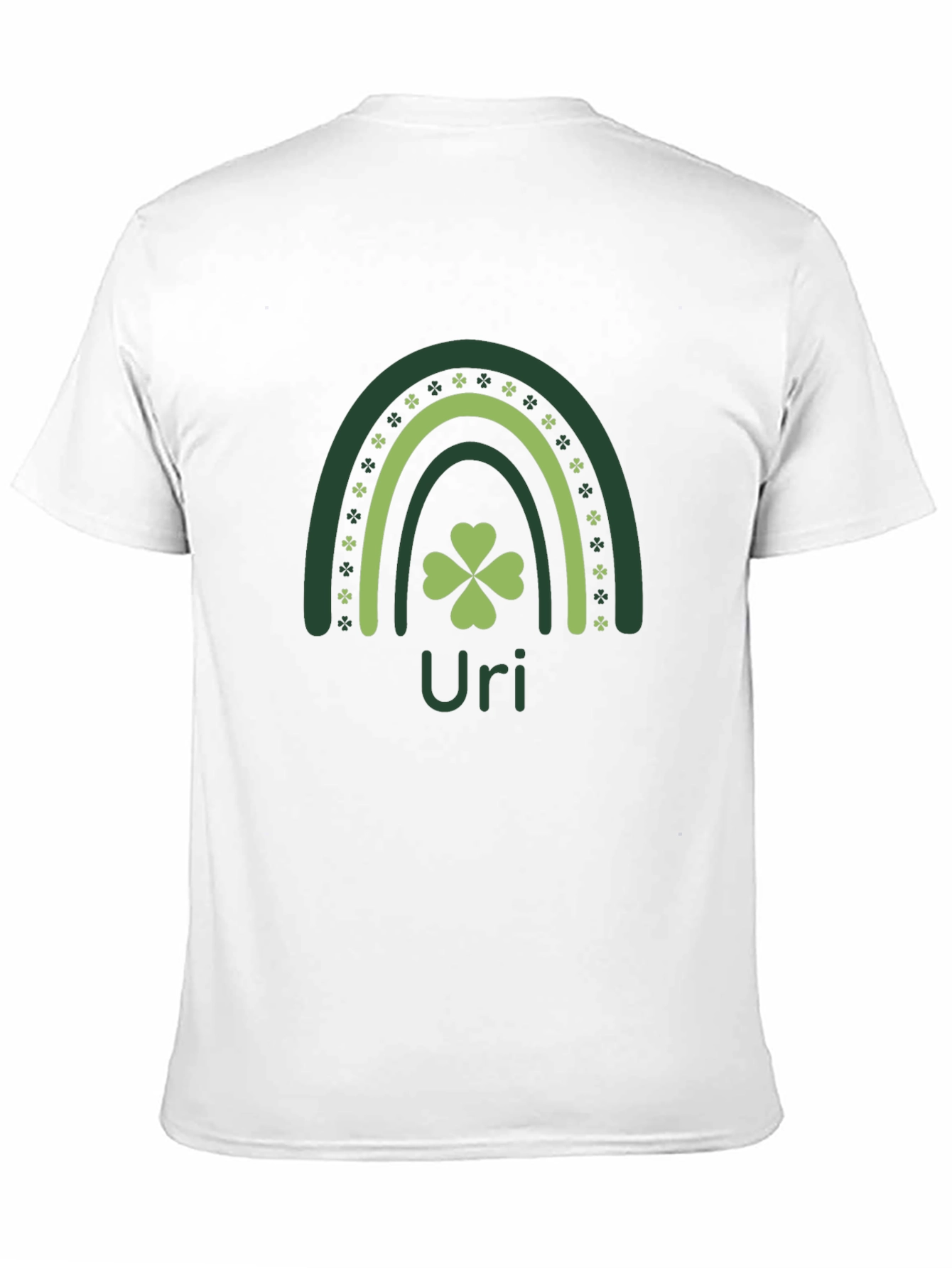 St. Patricks Day Rainbow Clover Personalized T-Shirt