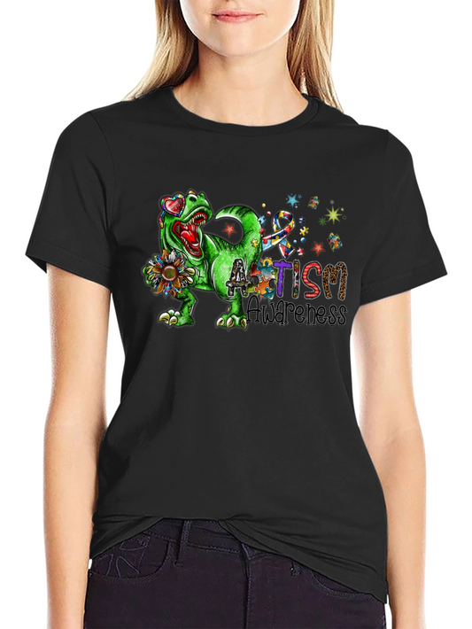 Autism Awareness Dinosaur T-Shirt