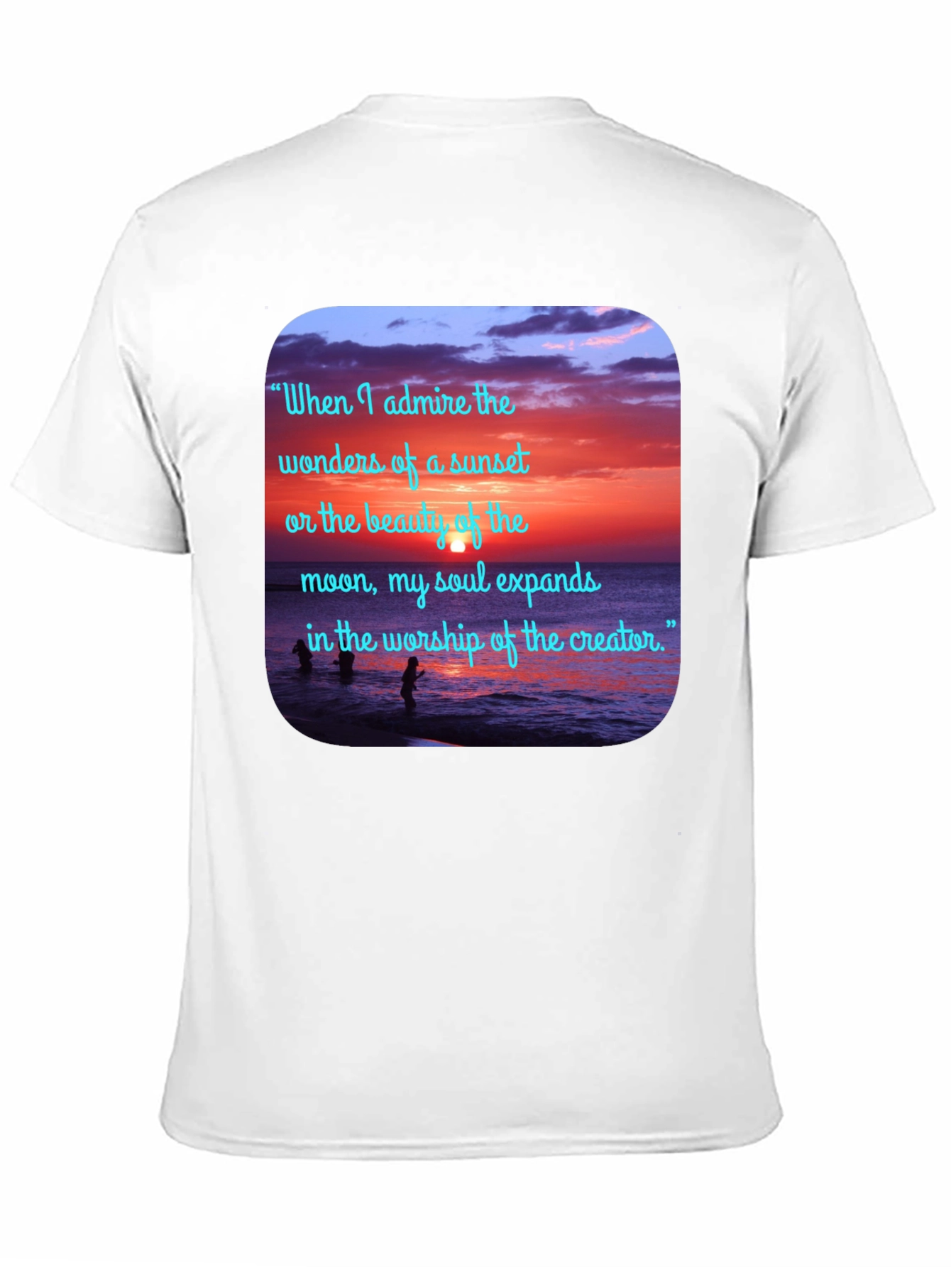 Sunset Beach Quote Graphic Tee